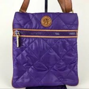 Tory Burch-Purple Quilted Cross Body Bag